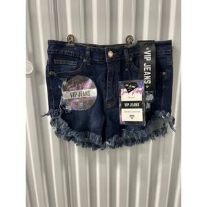 VIP Jeans DK Dolphin Fray JR ATL BTM  Size 11/12 Sculpting Stretch Destruction